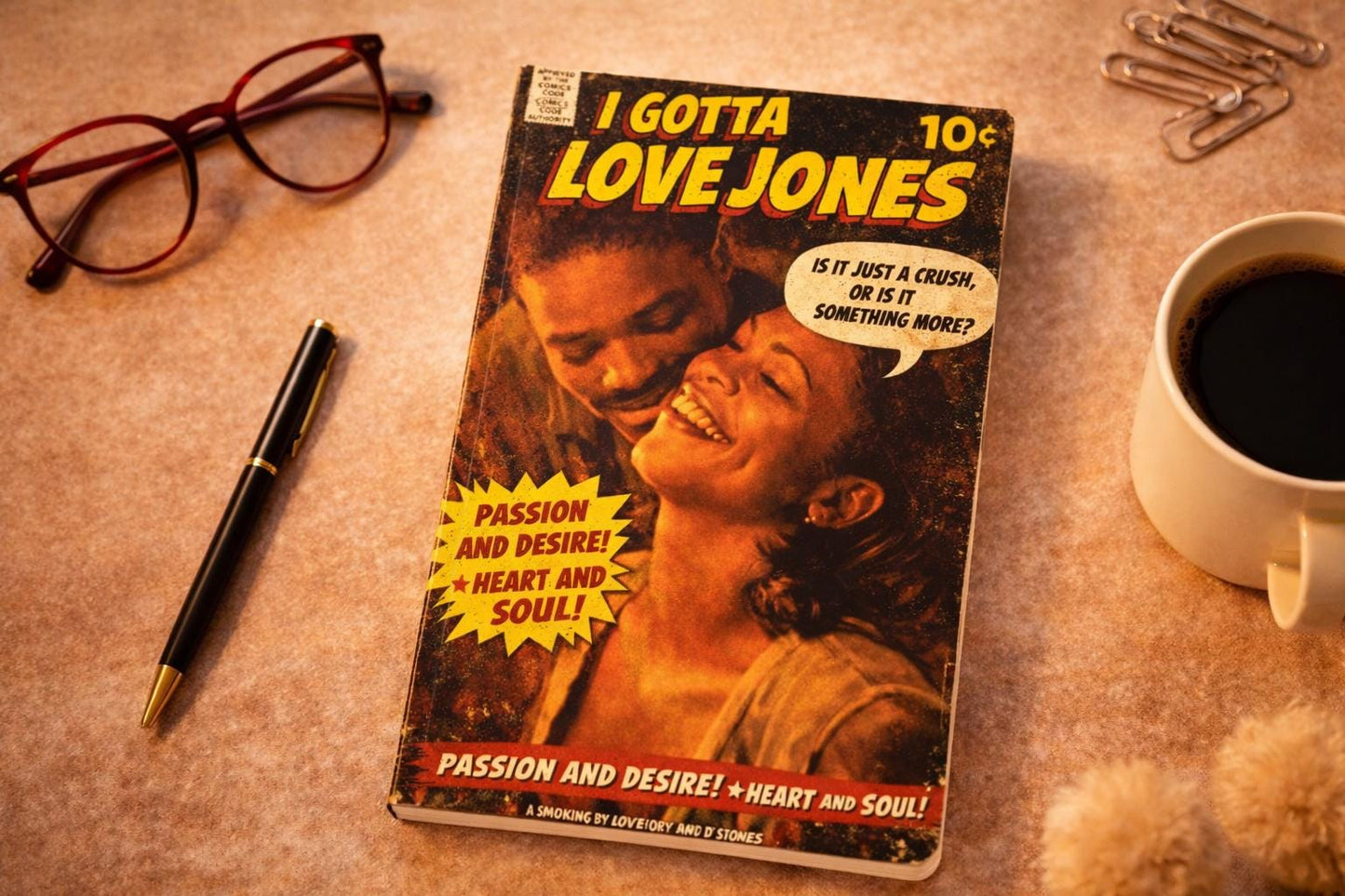 ❤️ 90s Romance-Inspired Notebook — Vintage Love Vibes
