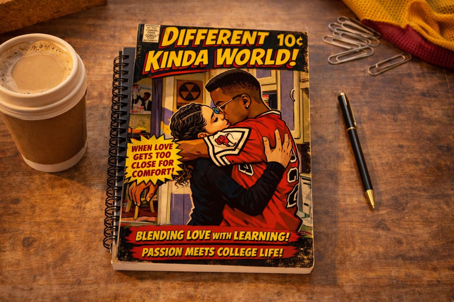 🎓❤️ 90s College Love-Inspired Notebook — Culture & Campus Vibes